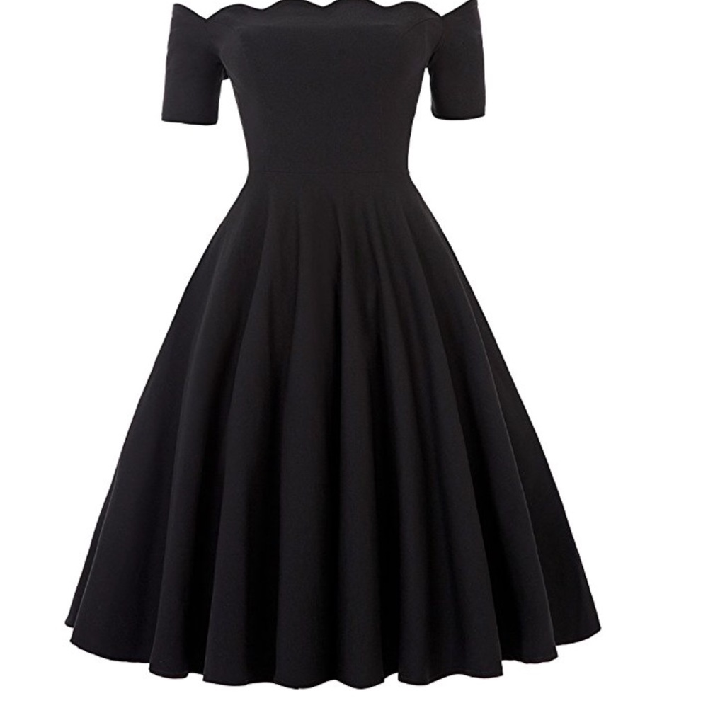 Paul jones cold shoulder swing dress